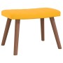Silla mecedora con reposapiés tela amarillo mostaza de , Mecedoras - Ref: Foro24-327761, Precio: 134,61 €, Descuento: %
