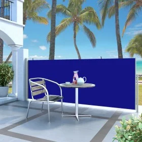 Toldo lateral retráctil 120x300 cm azul de vidaXL, Sombrillas - Ref: Foro24-45361, Precio: 67,94 €, Descuento: %