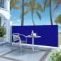 Toldo lateral retráctil 120x300 cm azul de vidaXL, Sombrillas - Ref: Foro24-45361, Precio: 67,94 €, Descuento: %