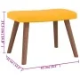 Silla mecedora con reposapiés tela amarillo mostaza de , Mecedoras - Ref: Foro24-327761, Precio: 132,57 €, Descuento: %