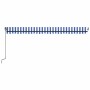 Toldo manual retráctil con LED azul y blanco 500x350 cm de , Toldos - Ref: Foro24-3069221, Precio: 490,99 €, Descuento: %