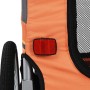 Remolque de bicicleta para mascotas naranja y gris de vidaXL, Cochecitos para mascotas - Ref: Foro24-91764, Precio: 178,83 €,...