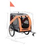 Remolque de bicicleta para mascotas naranja y gris de vidaXL, Cochecitos para mascotas - Ref: Foro24-91764, Precio: 178,83 €,...