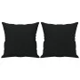 Sofá de 2 plazas con cojines tela de microfibra negro 120 cm de , Sofás - Ref: Foro24-3200968, Precio: 254,20 €, Descuento: %
