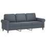 Sofá de 3 plazas con cojines terciopelo gris oscuro 180 cm de , Sofás - Ref: Foro24-3200956, Precio: 296,24 €, Descuento: %