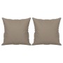 Sofá de 3 plazas con cojines tela microfibra gris taupe 180 cm de , Sofás - Ref: Foro24-3200977, Precio: 366,35 €, Descuento: %