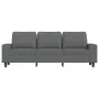 3-Sitzer-Sofa mit Hocker aus dunkelgrauem Stoff, 180 cm von , Sofas - Ref: Foro24-3201152, Preis: 328,27 €, Rabatt: %