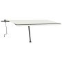 Toldo retráctil manual con luz LED crema 500x350 cm de , Toldos - Ref: Foro24-3069862, Precio: 613,06 €, Descuento: %