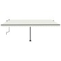 Toldo retráctil manual con luz LED crema 500x350 cm de , Toldos - Ref: Foro24-3069862, Precio: 613,06 €, Descuento: %