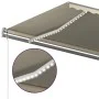 Toldo retráctil manual con luz LED crema 500x350 cm de , Toldos - Ref: Foro24-3069862, Precio: 600,27 €, Descuento: %