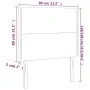 Headboards 2 units of dark blue velvet 80x5x78/88 cm by , Headboards and footboards - Ref: Foro24-3116226, Price: 58,54 €, Di...