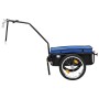Remolque de bicicleta/carrito de mano acero azul 155x60x83 cm de vidaXL, Remolques para bicicletas - Ref: Foro24-91772, Preci...