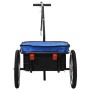 Remolque de bicicleta/carrito de mano acero azul 155x60x83 cm de vidaXL, Remolques para bicicletas - Ref: Foro24-91772, Preci...
