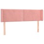 Cabecero con LED de terciopelo rosa 147x16x78/88 cm de , Cabeceros y pies de cama - Ref: Foro24-3123149, Precio: 69,79 €, Des...
