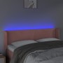Cabecero con LED de terciopelo rosa 147x16x78/88 cm de , Cabeceros y pies de cama - Ref: Foro24-3123149, Precio: 69,79 €, Des...