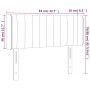 Cabecero con LED de terciopelo rosa 83x16x78/88 cm de , Cabeceros y pies de cama - Ref: Foro24-3123509, Precio: 49,67 €, Desc...