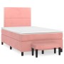 Cama box spring con colchón terciopelo rosa 120x200 cm de , Camas y somieres - Ref: Foro24-3137778, Precio: 436,23 €, Descuen...