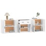 Aparadores 3 piezas madera contrachapada blanco de , Aparadores - Ref: Foro24-3185415, Precio: 259,41 €, Descuento: %