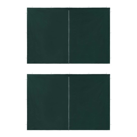 Paredes de carpa para fiestas con cremallera 2 uds PE verde de vidaXL, Carpas y cenadores - Ref: Foro24-45120, Precio: 22,83 ...
