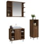 Set de muebles de baño 3 pzas madera contrachapada roble marrón de , Muebles de baño - Ref: Foro24-3187611, Precio: 158,30 €,...
