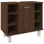 Set de muebles de baño 3 pzas madera contrachapada roble marrón de , Muebles de baño - Ref: Foro24-3187611, Precio: 158,30 €,...