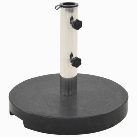 Base de sombrilla de granito redonda negra 20 kg de vidaXL, Bases para sombrillas - Ref: Foro24-45068, Precio: 75,40 €, Descu...