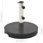 Base de sombrilla de granito redonda negra 20 kg de vidaXL, Bases para sombrillas - Ref: Foro24-45068, Precio: 67,46 €, Descu...