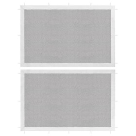 Pared lateral de carpa de fiesta 2 uds malla blanco y negra de vidaXL, Carpas y cenadores - Ref: Foro24-45121, Precio: 18,51 ...