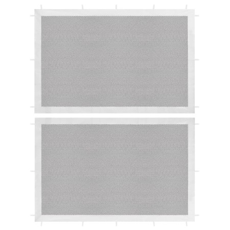 Pared lateral de carpa de fiesta 2 uds malla blanco y negra de vidaXL, Carpas y cenadores - Ref: Foro24-45121, Precio: 18,51 ...