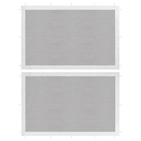 Pared lateral de carpa de fiesta 2 uds malla blanco y negra de vidaXL, Carpas y cenadores - Ref: Foro24-45121, Precio: 19,46 ...