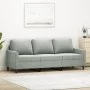 Sofá de 3 plazas terciopelo gris claro 180 cm de , Sofás - Ref: Foro24-359209, Precio: 307,23 €, Descuento: %