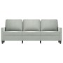 Sofá de 3 plazas terciopelo gris claro 180 cm de , Sofás - Ref: Foro24-359209, Precio: 306,47 €, Descuento: %