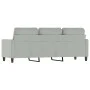 Sofá de 3 plazas terciopelo gris claro 180 cm de , Sofás - Ref: Foro24-359209, Precio: 307,23 €, Descuento: %