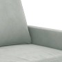 Sofá de 3 plazas terciopelo gris claro 180 cm de , Sofás - Ref: Foro24-359209, Precio: 306,47 €, Descuento: %