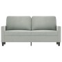 Sofá de 2 plazas de terciopelo gris claro 140 cm de , Sofás - Ref: Foro24-359199, Precio: 206,95 €, Descuento: %