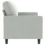 2-Sitzer-Sofa aus hellgrauem Samt, 140 cm von , Sofas - Ref: Foro24-359199, Preis: 199,93 €, Rabatt: %
