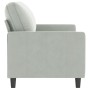 Sofá de 2 plazas de terciopelo gris claro 140 cm de , Sofás - Ref: Foro24-359199, Precio: 206,95 €, Descuento: %
