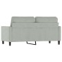 Sofá de 2 plazas de terciopelo gris claro 140 cm de , Sofás - Ref: Foro24-359199, Precio: 206,95 €, Descuento: %