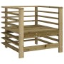 Juego de muebles de jardín 7 pzas madera de pino impregnada de , Conjuntos de jardín - Ref: Foro24-3186269, Precio: 448,06 €,...