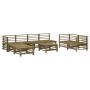 Juego de muebles de jardín 9 pzas madera de pino impregnada de , Conjuntos de jardín - Ref: Foro24-3186304, Precio: 520,98 €,...