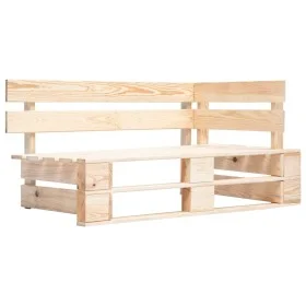 Banco esquinero de palés para jardín madera de , Bancos de jardín - Ref: Foro24-45769, Precio: 75,29 €, Descuento: %