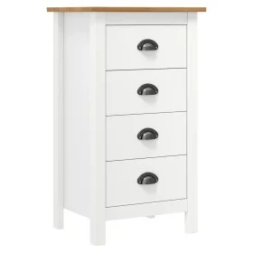Mesita de noche Hill madera maciza de pino blanco 46x35x49,5 cm de , Aparadores - Ref: Foro24-288914, Precio: 104,01 €, Descu...