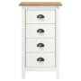 Mesita de noche Hill madera maciza de pino blanco 46x35x49,5 cm de , Aparadores - Ref: Foro24-288914, Precio: 105,85 €, Descu...