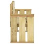 Banco de jardín de madera de pino impregnada 121 cm de , Bancos de jardín - Ref: Foro24-318407, Precio: 108,14 €, Descuento: %