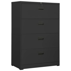Armario archivador de acero antracita 90x46x134 cm de , Armarios archivadores - Ref: Foro24-336297, Precio: 451,63 €, Descuen...
