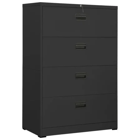 Armario archivador de acero antracita 90x46x134 cm de , Armarios archivadores - Ref: Foro24-336297, Precio: 443,17 €, Descuen...