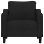 Sillón de tela negro 60 cm de , Sofás - Ref: Foro24-359347, Precio: 146,51 €, Descuento: %