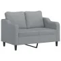 Sofá de 2 plazas de tela gris claro 120 cm de , Sofás - Ref: Foro24-359351, Precio: 200,85 €, Descuento: %