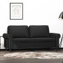 Sofá de 2 plazas de cuero sintético negro 140 cm de , Sofás - Ref: Foro24-359504, Precio: 209,66 €, Descuento: %