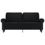 Sofá de 2 plazas de cuero sintético negro 140 cm de , Sofás - Ref: Foro24-359504, Precio: 224,44 €, Descuento: %